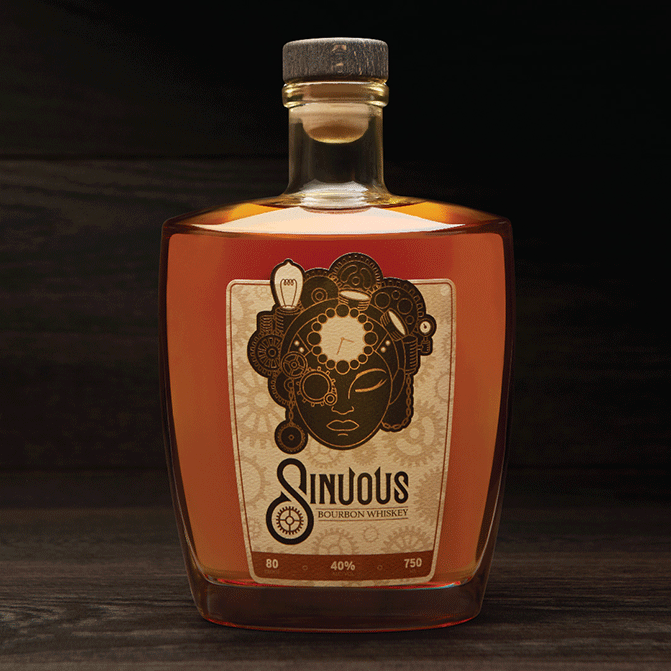 Sinuous Bourbon Label